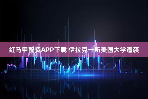 红马甲配资APP下载 伊拉克一所美国大学遭袭